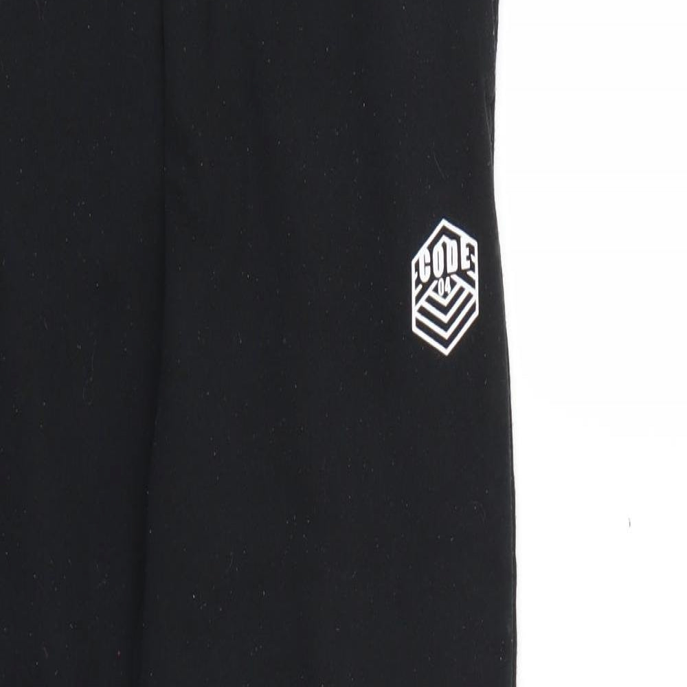 F&F Boys Black   Jogger Trousers Size 13-14 Years
