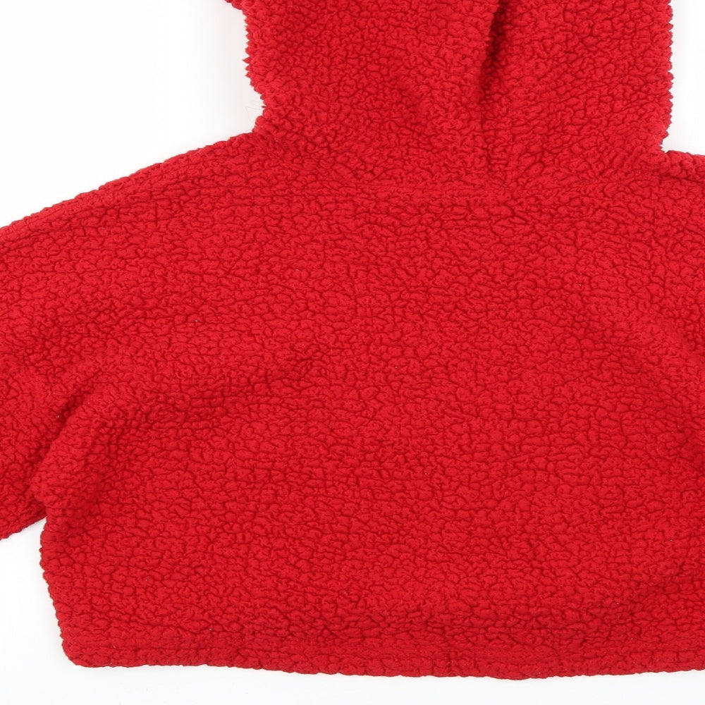 Preworn Womens Red   Pullover Hoodie Size L