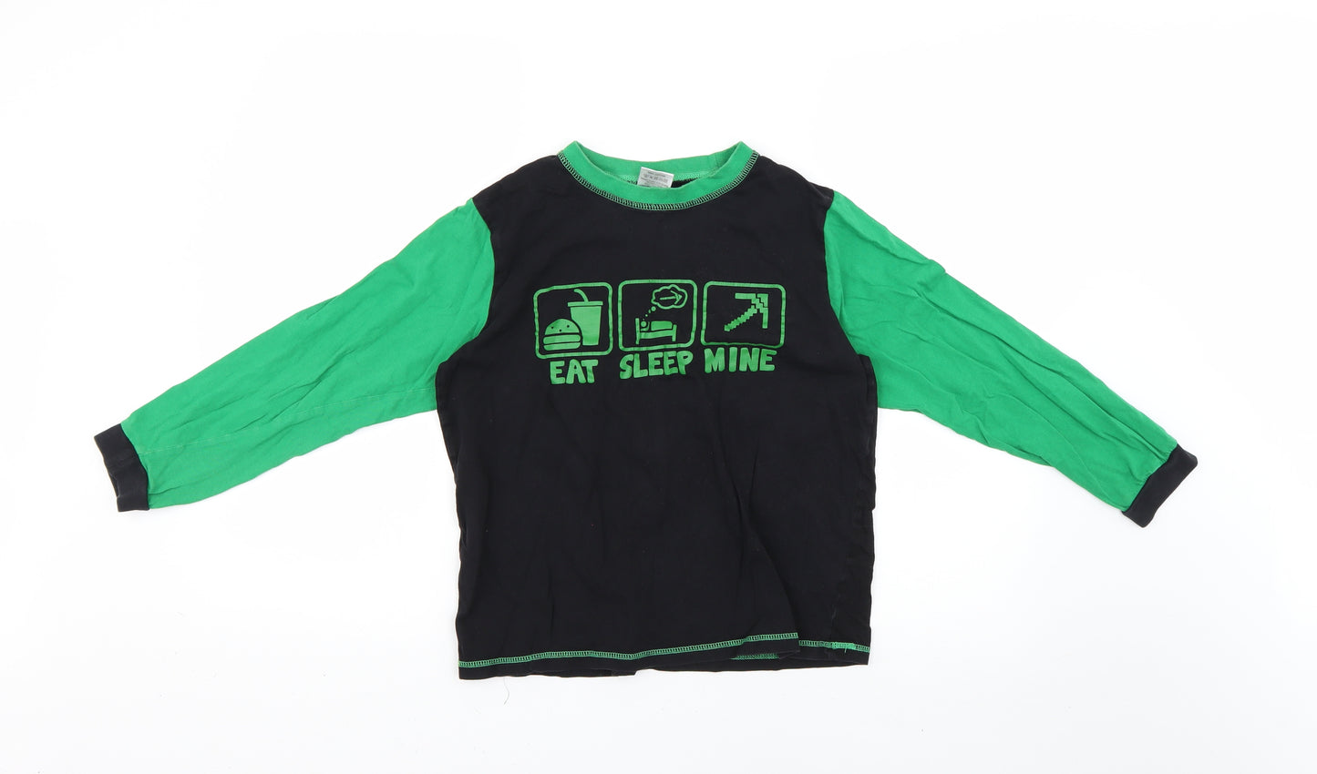 the pyjama factory Boys Black Solid   Pyjama Top Size 13-14 Years