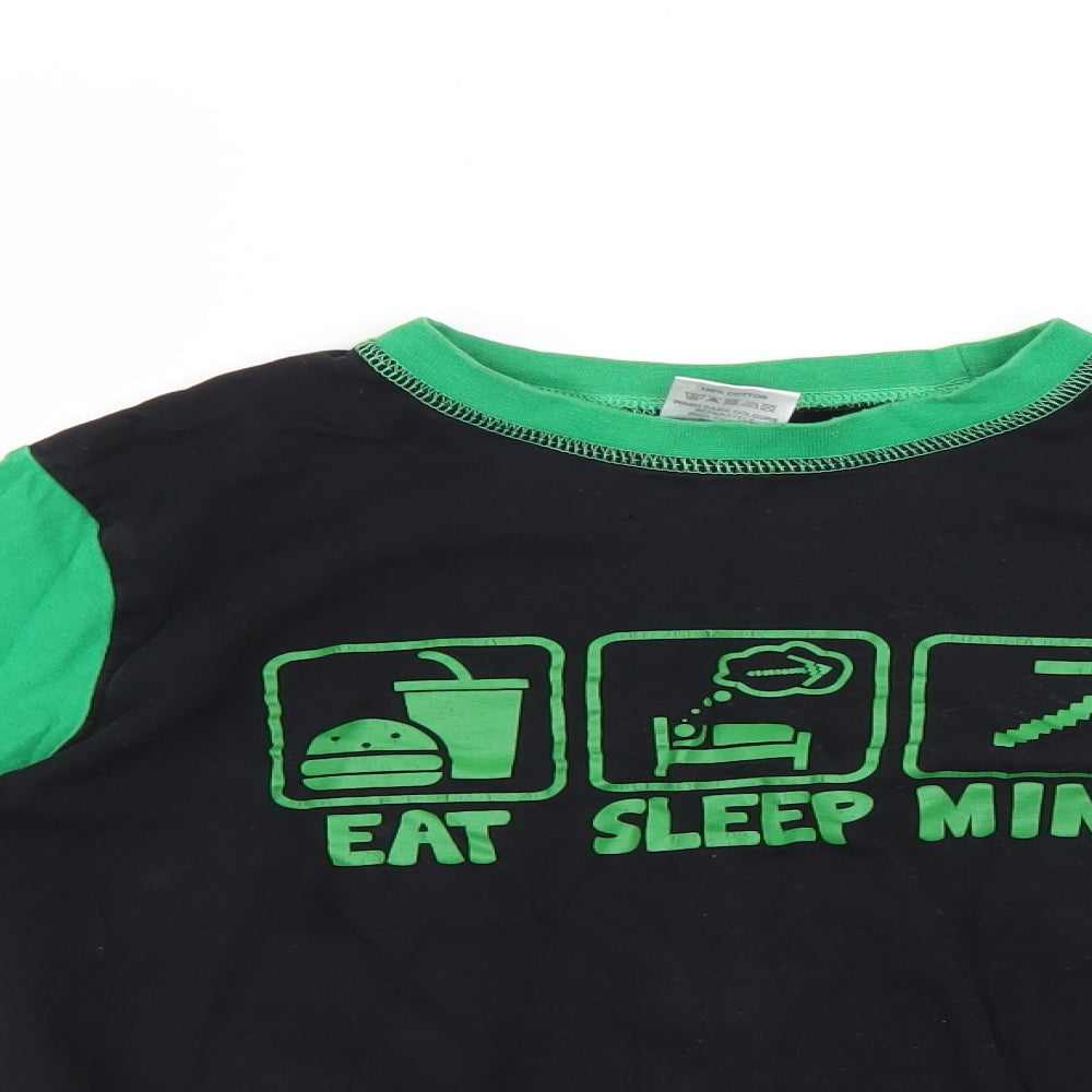 the pyjama factory Boys Black Solid   Pyjama Top Size 13-14 Years