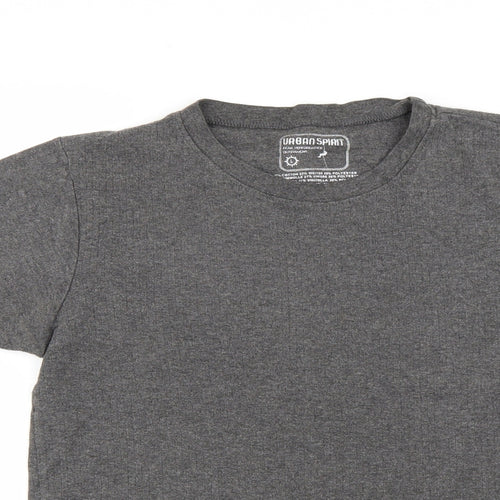 UrbanSpirit Womens Grey   Basic T-Shirt Size L