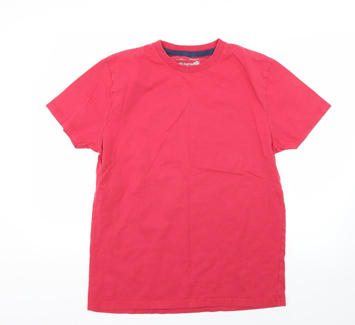 Charles Wilson Womens Red Basic T-Shirt Size L