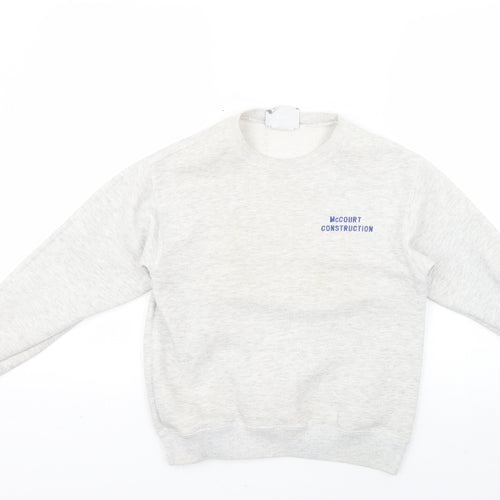 heavyweight Boys Grey   Pullover Jumper Size 12-13 Years