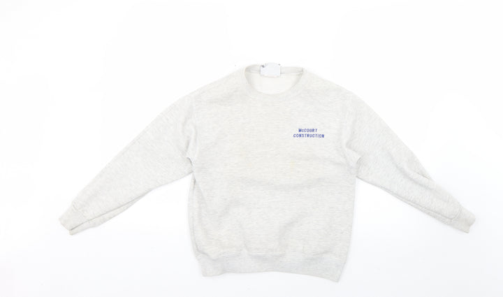 heavyweight Boys Grey   Pullover Jumper Size 12-13 Years