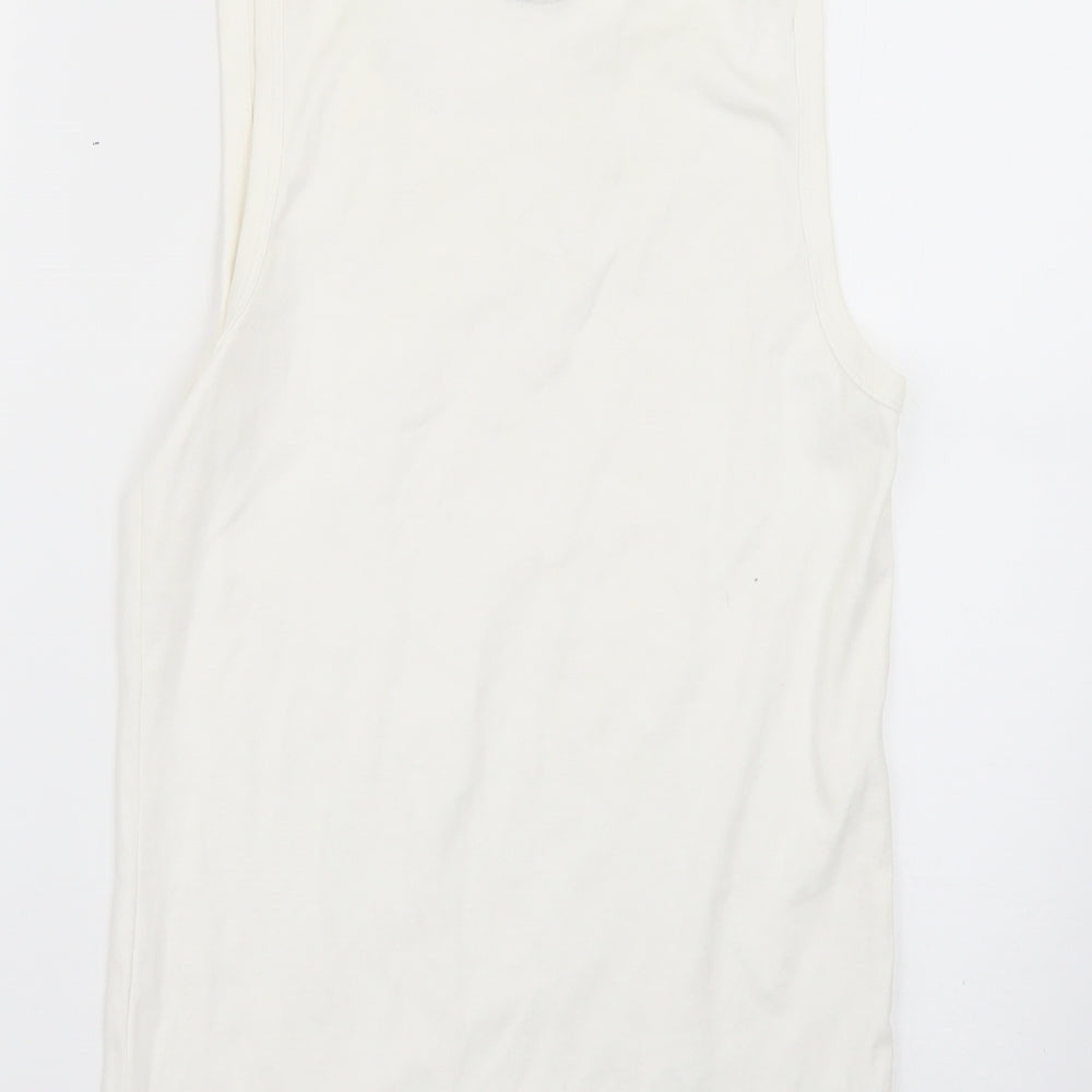 Preworn Womens White   Basic T-Shirt Size M