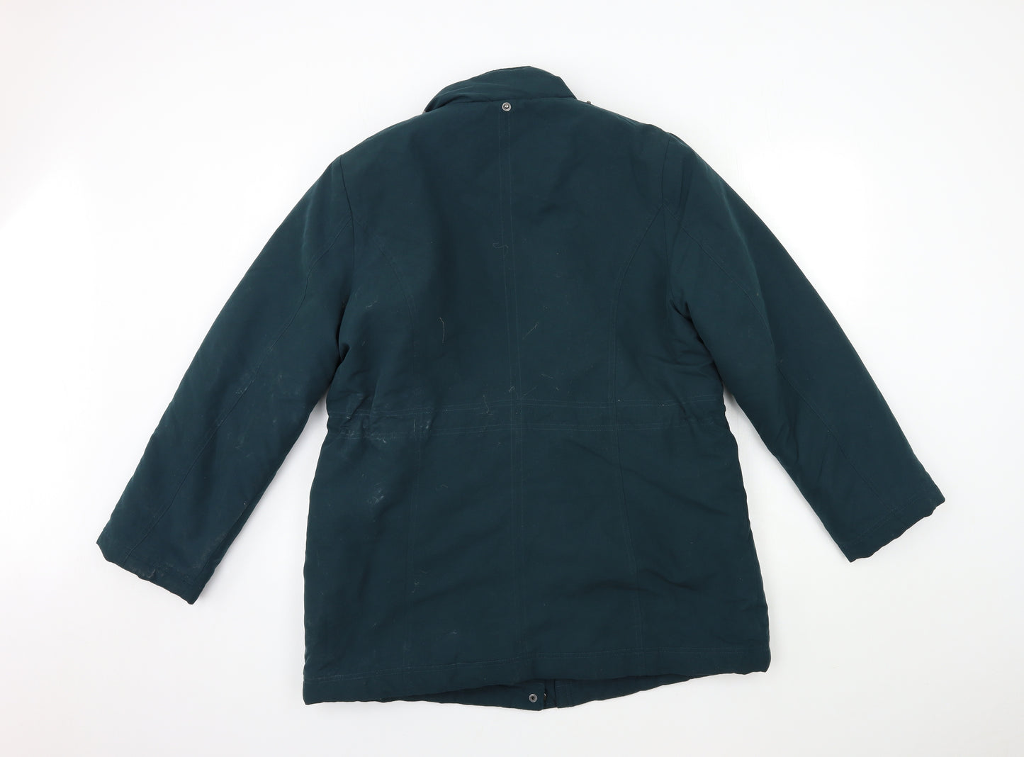 BHS Womens Green   Overcoat Coat Size 16