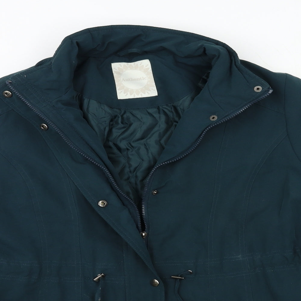 BHS Womens Green   Overcoat Coat Size 16