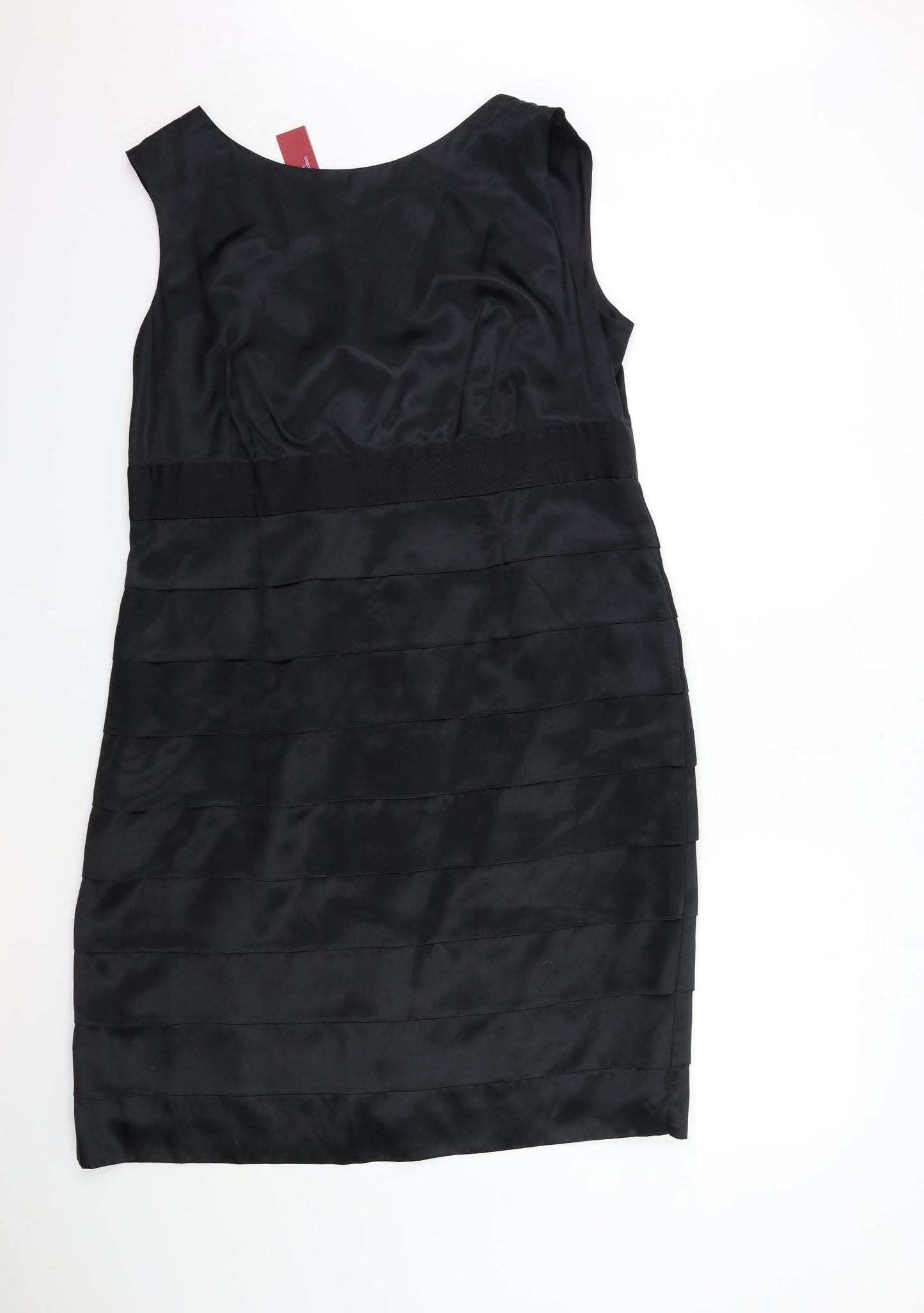 Monsoon Womens Black  Satin A-Line  Size 20