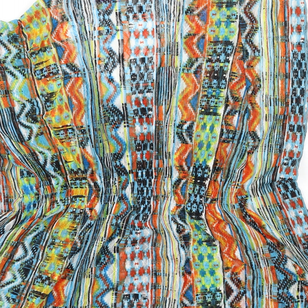 Per Una Womens Blue Striped  Kimono Blouse Size 20