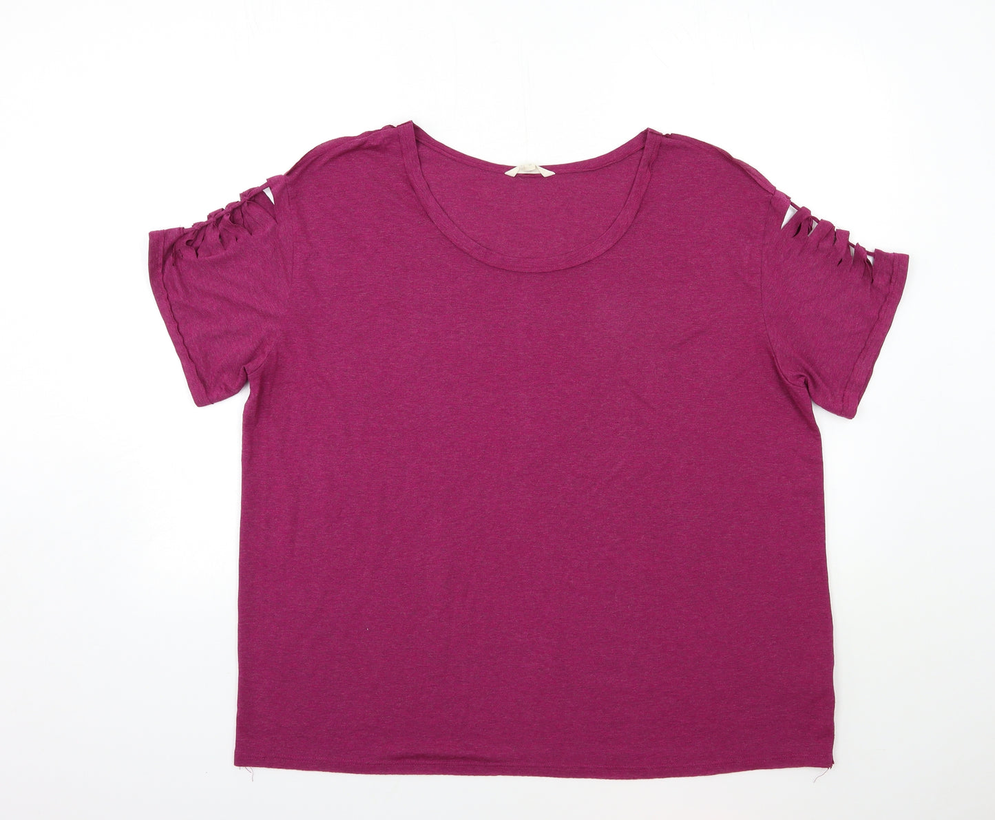 NEXT Womens Pink   Basic T-Shirt Size 22  - open arm