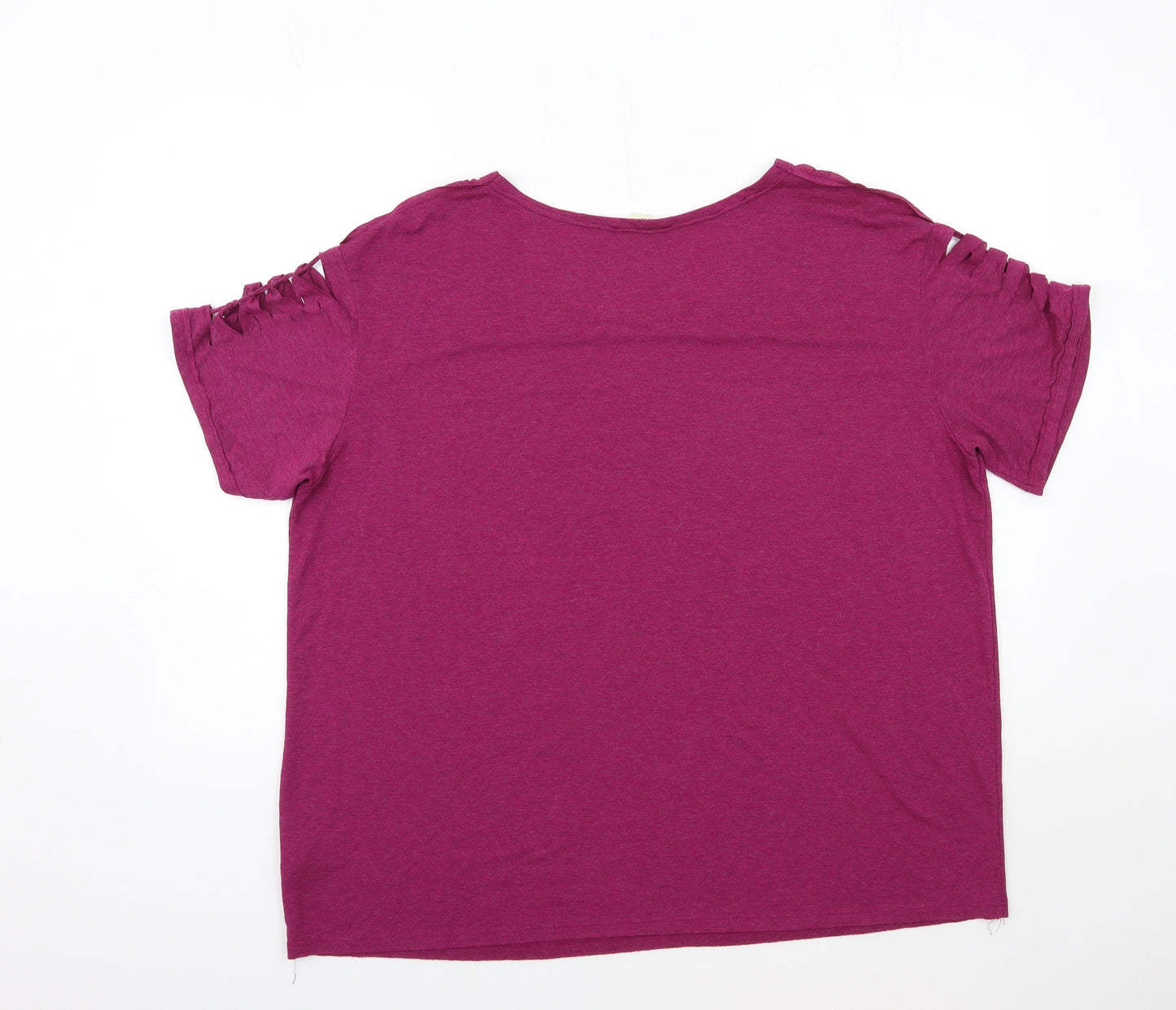 NEXT Womens Pink   Basic T-Shirt Size 22  - open arm