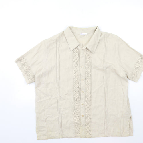 Damart Womens Beige   Basic Button-Up Size 20