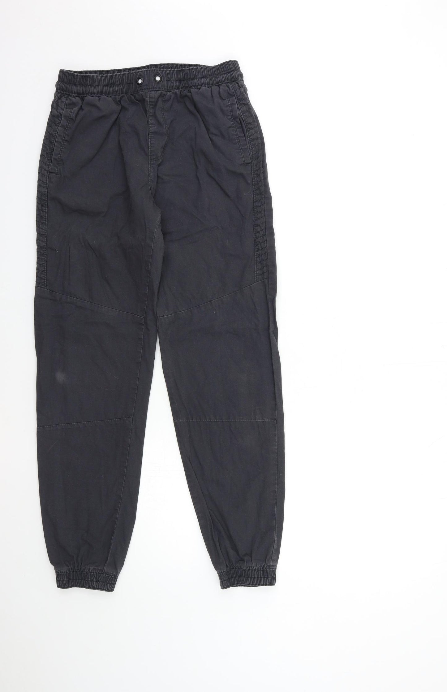 George Boys Black   Cargo Trousers Size 13 Years