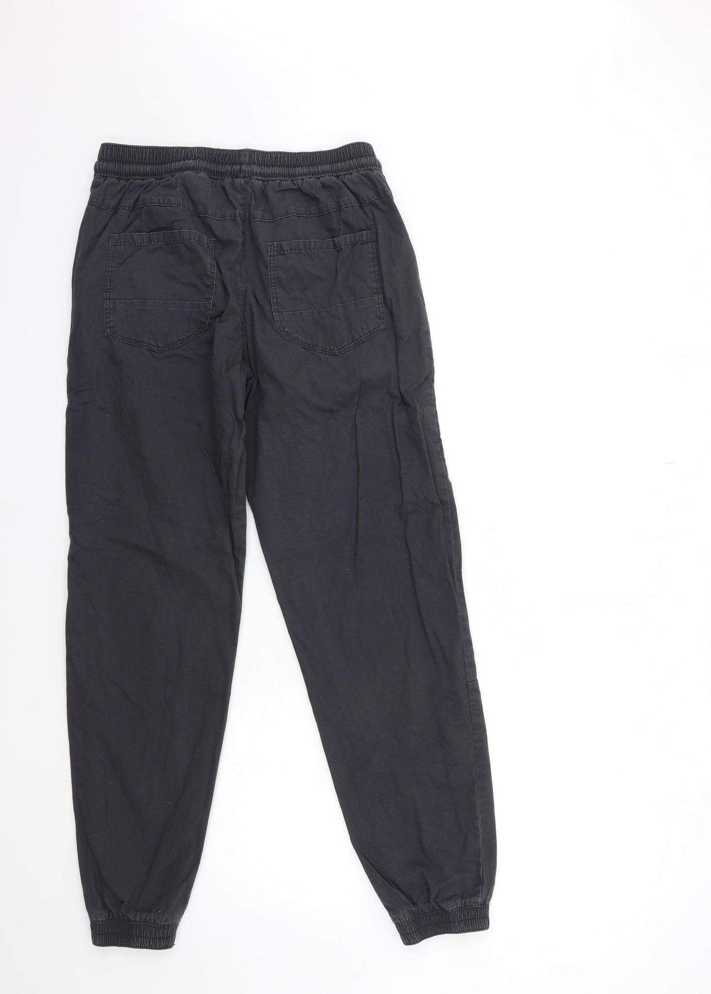 George Boys Black   Cargo Trousers Size 13 Years