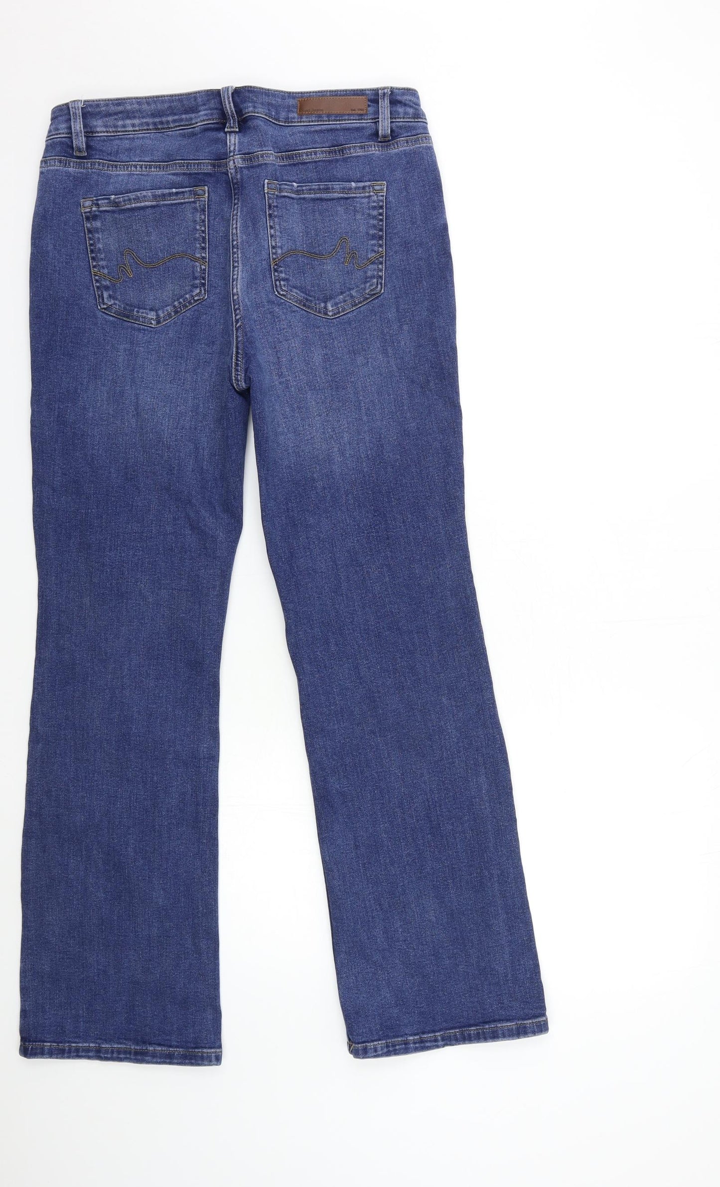 NEXT Womens Blue  Denim Bootcut Jeans Size 14 L30 in