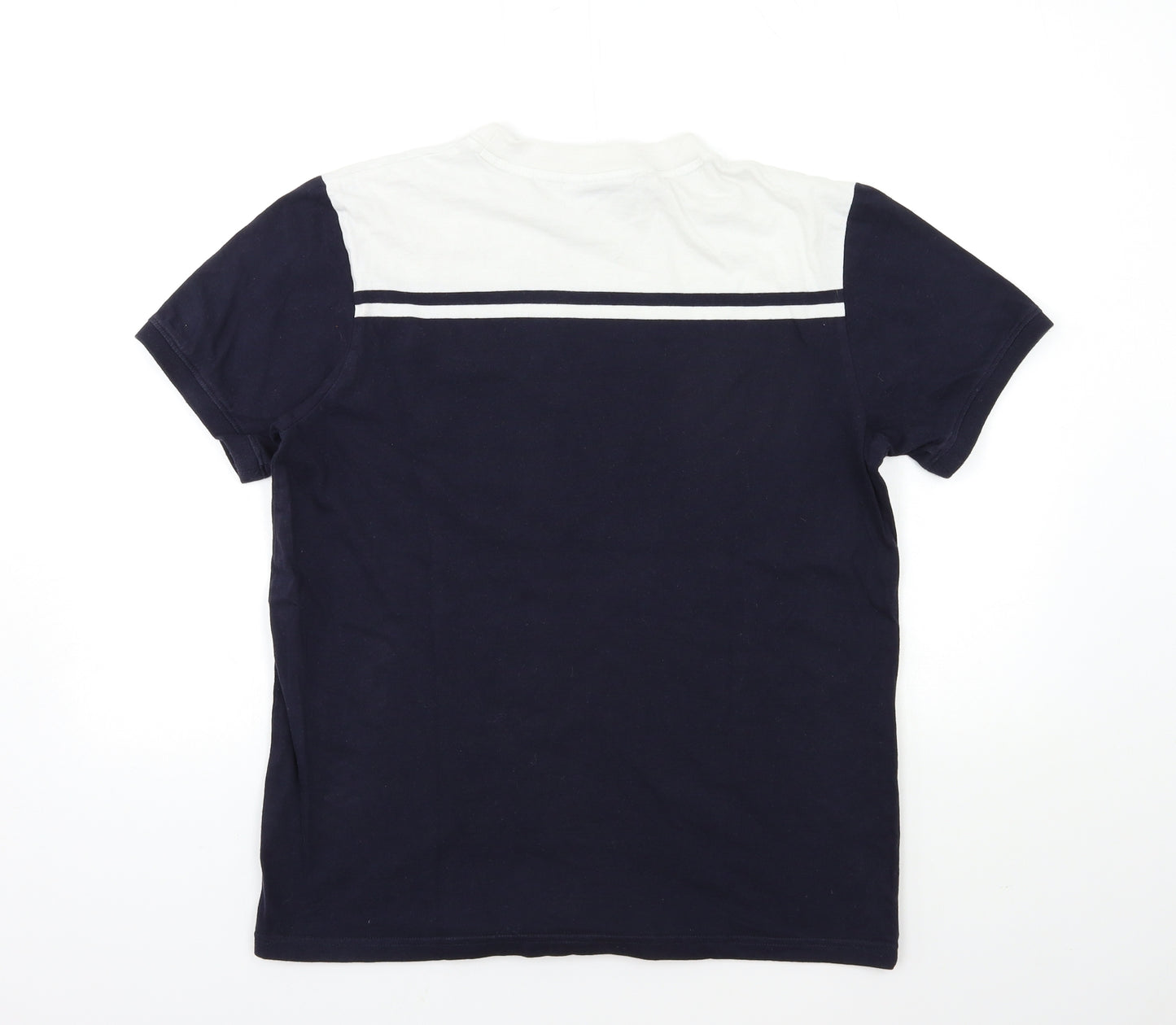 Sergio Tacchini Mens Blue Striped   T-Shirt Size XL