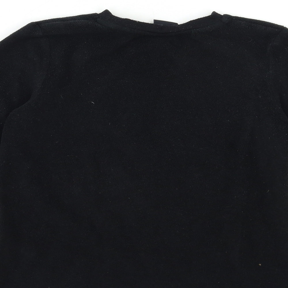 F&F Boys Black  Fleece  Pyjama Top Size 8 Years  - XBOX