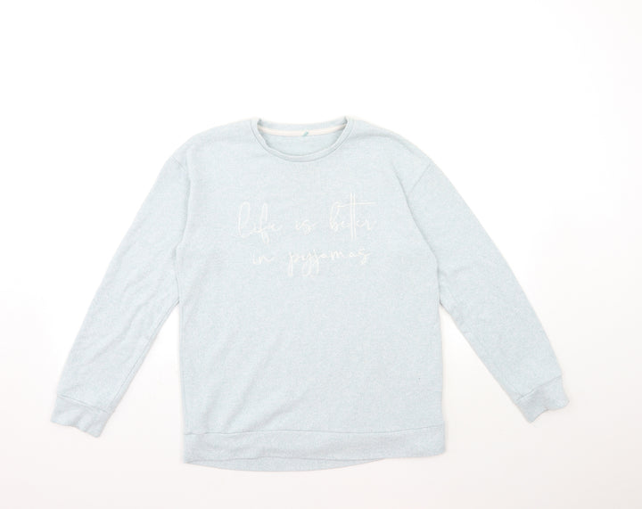 George Girls Blue  Knit Pullover Jumper Size 13 Years
