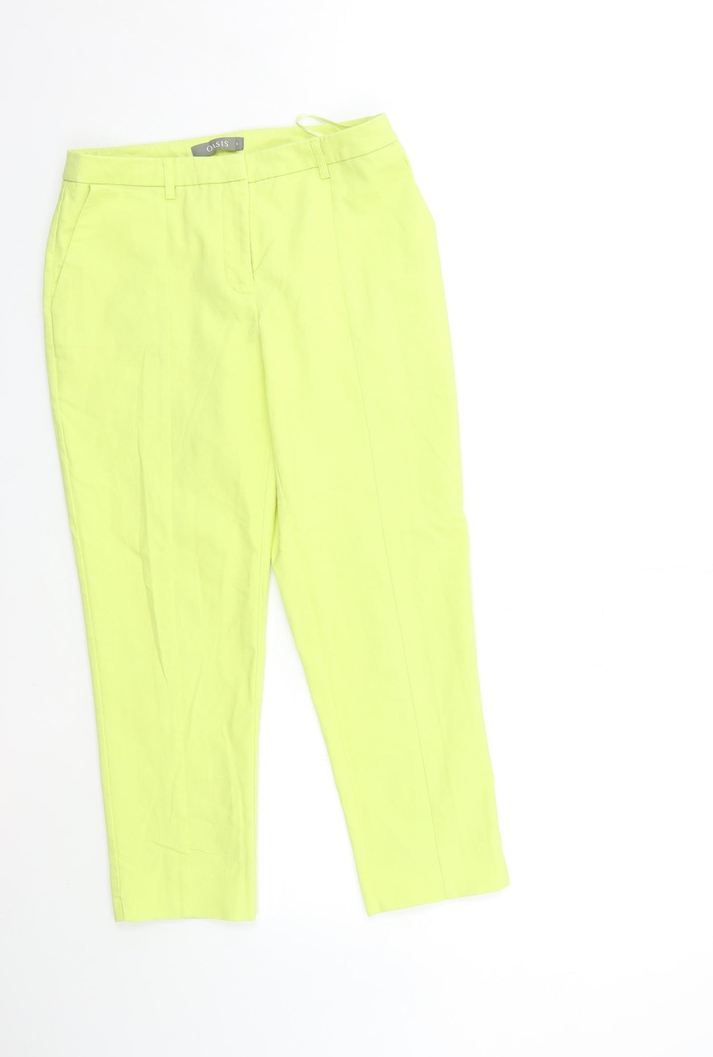 Oasis Womens Yellow   Trousers  Size 8 L24 in
