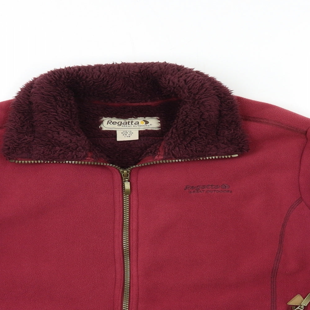 Regatta Womens Red  Fleece Jacket  Size 14