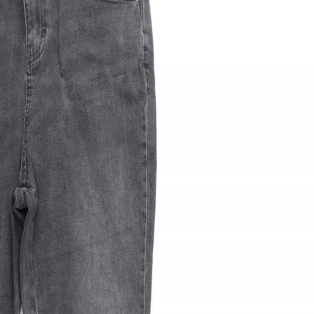 TU Womens Grey  Denim Skinny Jeans Size 14 L29 in
