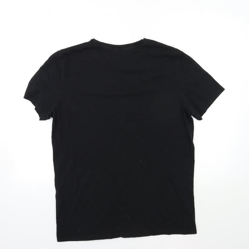 JACK & JONES Womens Black   Basic T-Shirt Size L