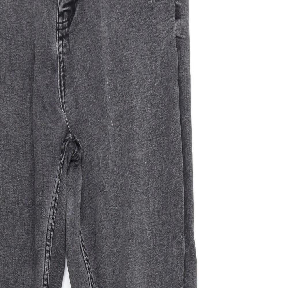 Marks and Spencer Womens Grey  Denim Skinny Jeans Size 14 L31 in