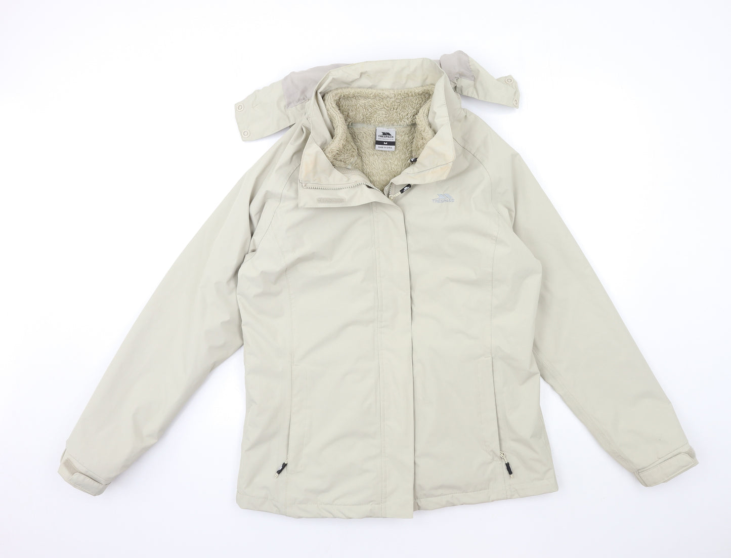 Trespass Womens Beige   Rain Coat Coat Size M
