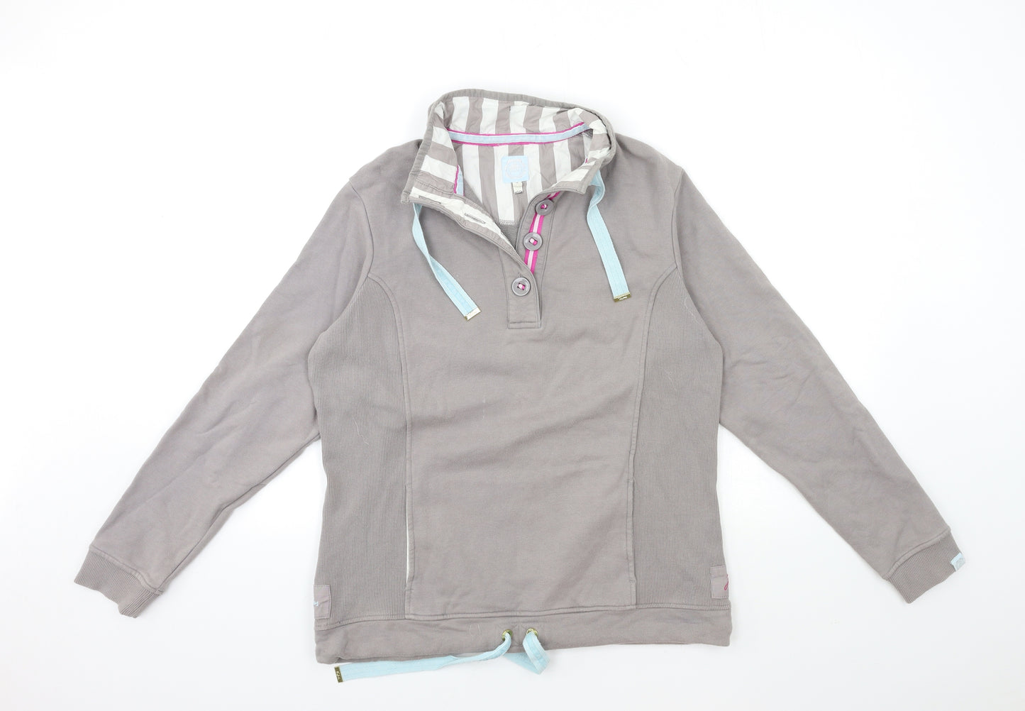 Joules Womens Grey   Pullover Hoodie Size 14