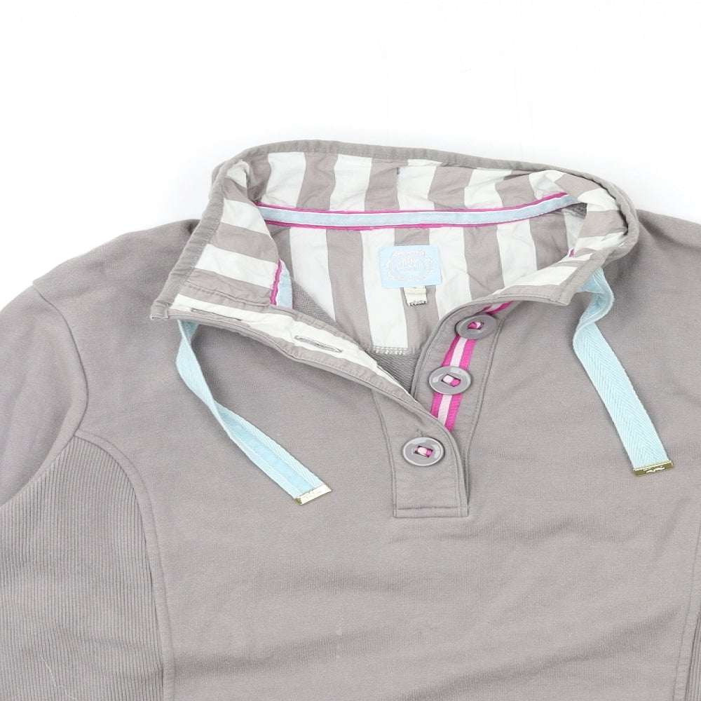 Joules Womens Grey   Pullover Hoodie Size 14