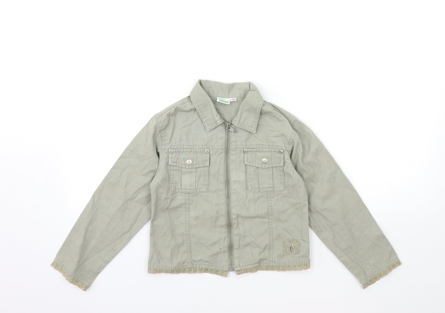 O KIDS Girls Grey  Denim Jacket  Size 6 Years