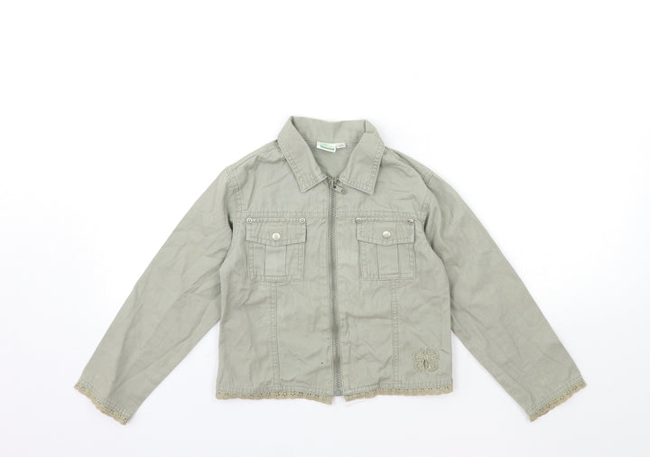 O KIDS Girls Grey  Denim Jacket  Size 6 Years