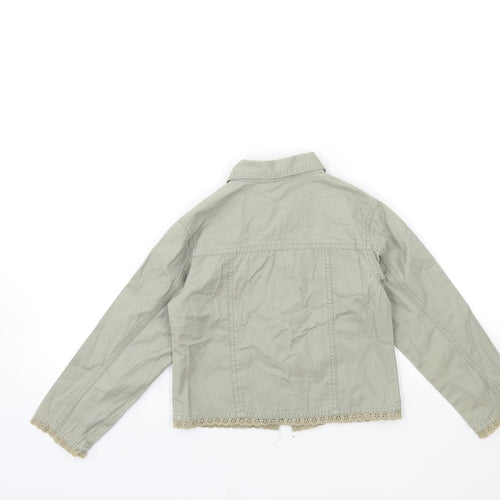 O KIDS Girls Grey  Denim Jacket  Size 6 Years