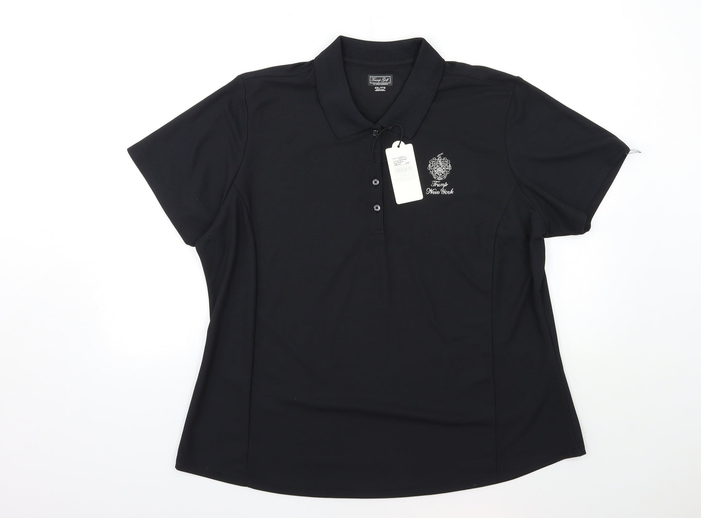 TRUMP GOLF Mens Black    Polo Size 2XL