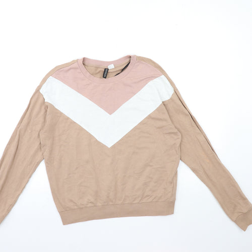 H&M Womens Brown   Pullover Sweatshirt Size S