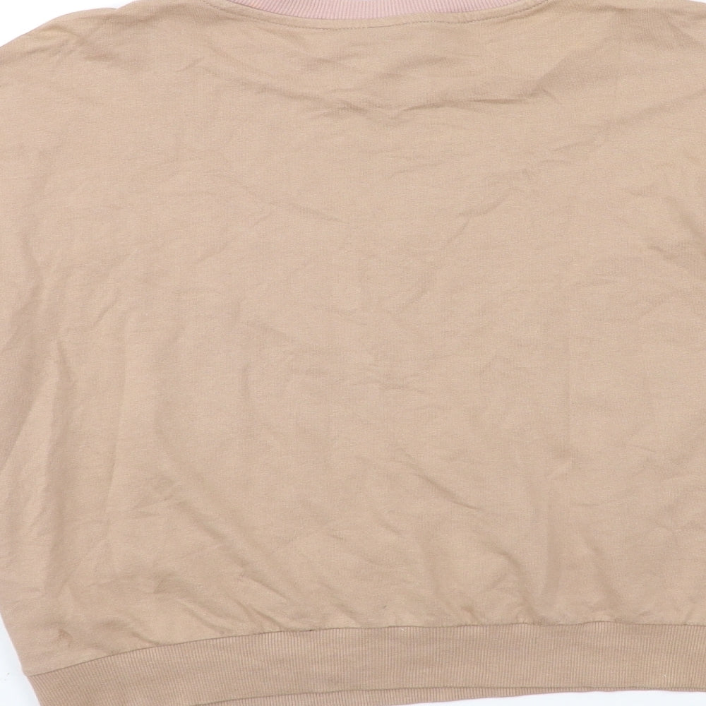 H&M Womens Brown   Pullover Sweatshirt Size S