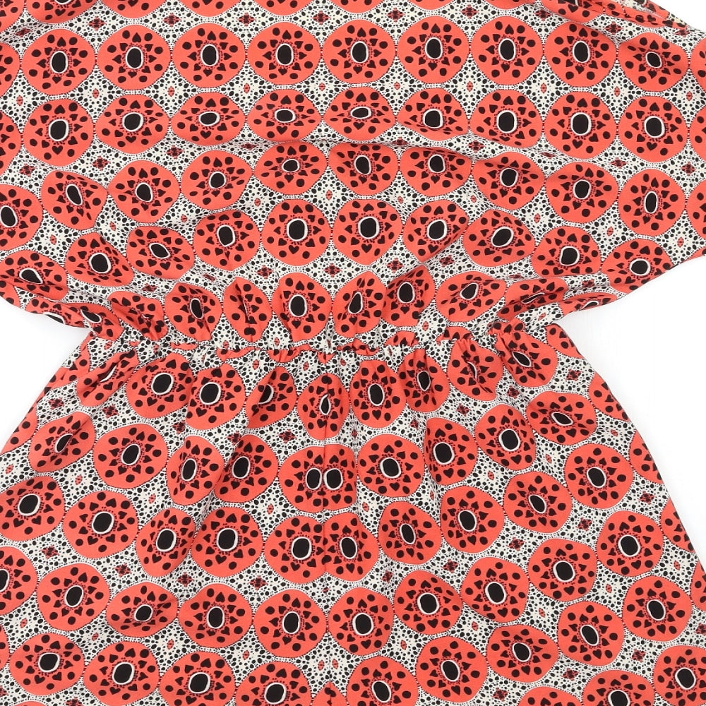Boohoo Womens Pink Floral  Playsuit One-Piece Size 12