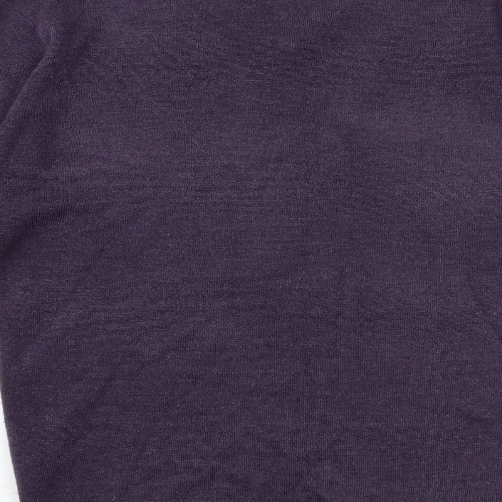 Peacocks Mens Purple  Knit Pullover Jumper Size M