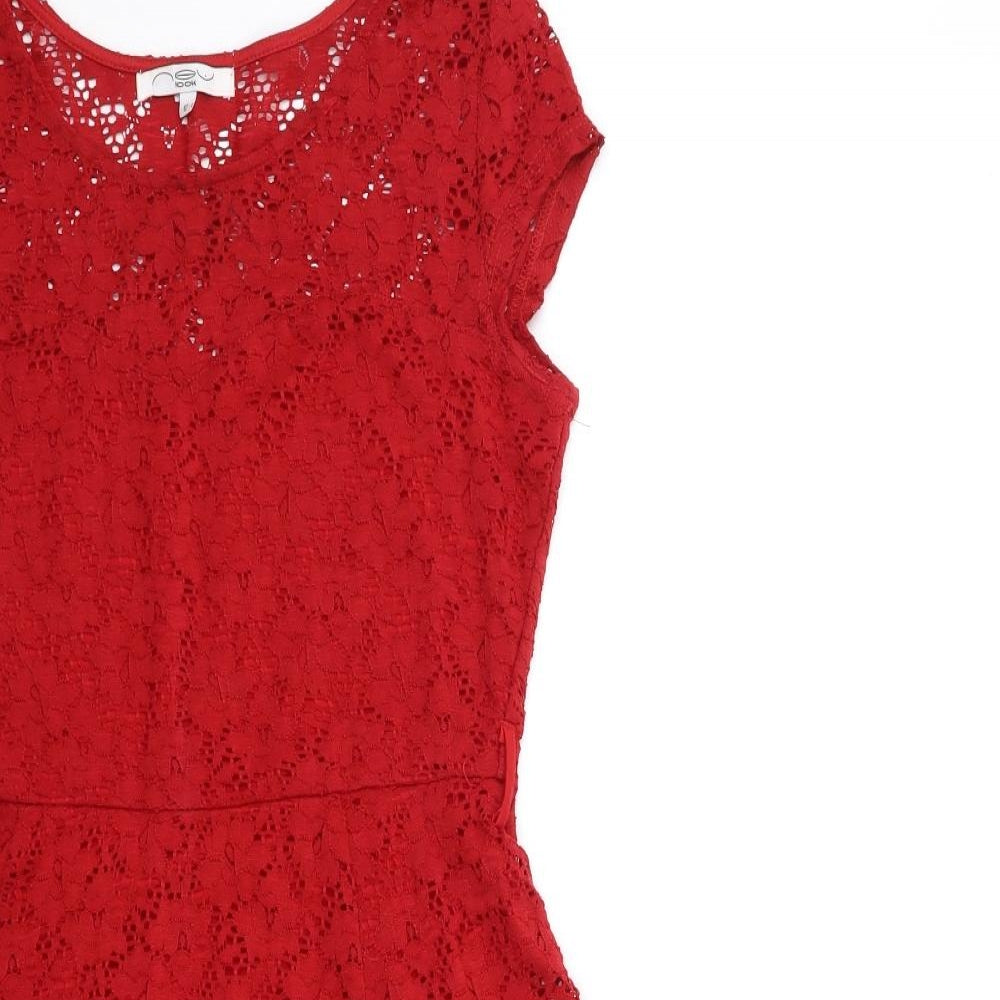 New Look Womens Red   Fit & Flare  Size 12
