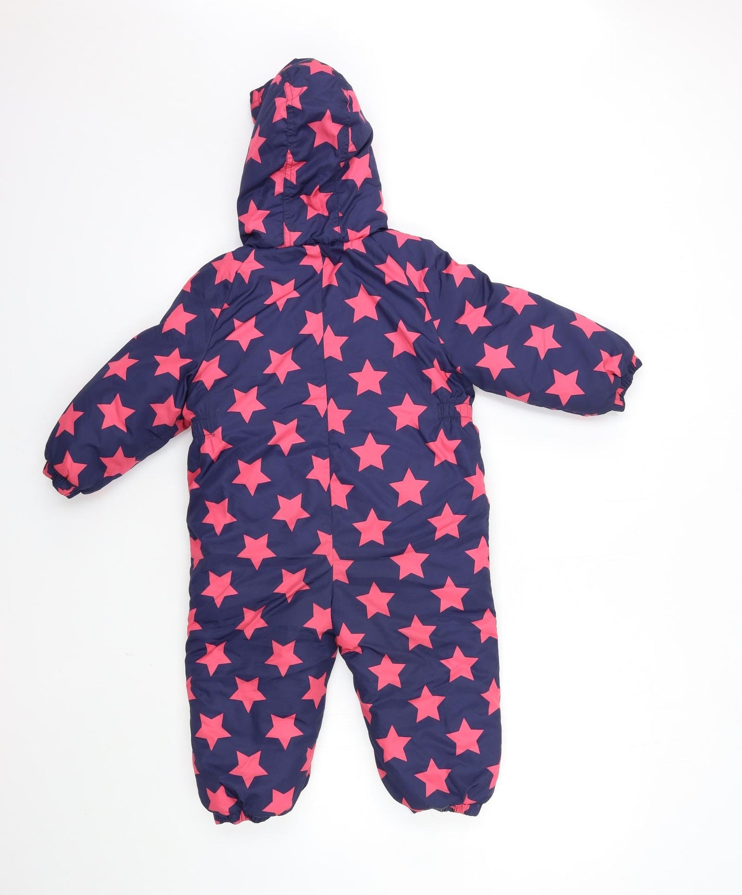 NEXT Baby Blue Polka Dot  Overcoat Snowsuit Size 18-24 Months