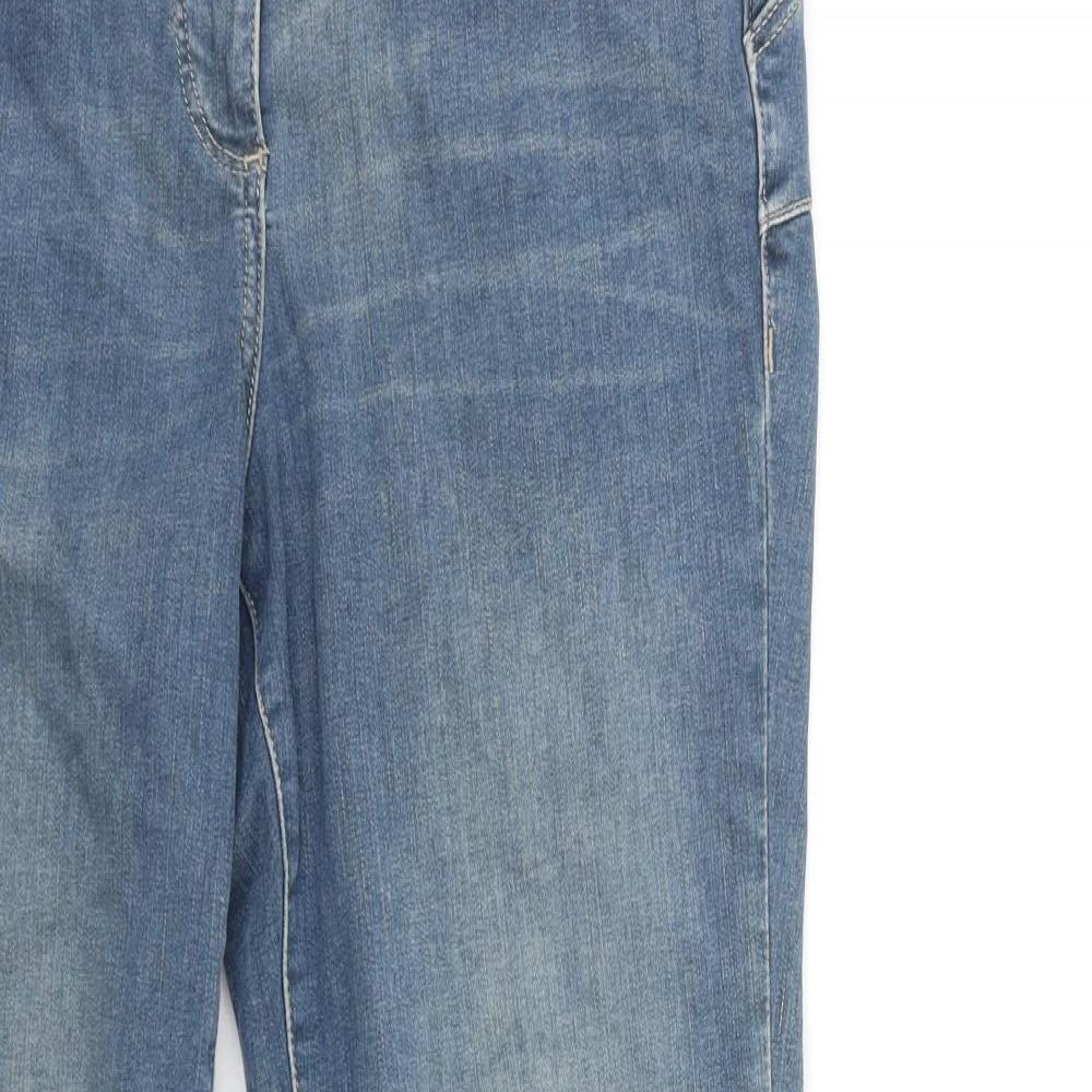 NEXT Womens Blue  Denim Flared Jeans Size 16 L29 in