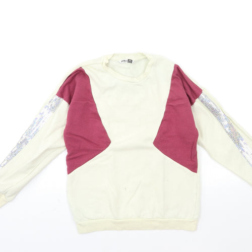 PEP&CO Girls Beige   Pullover Sweatshirt Size 10 Years
