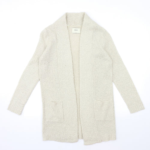 Papaya Womens Beige  Knit Cardigan Jumper Size S
