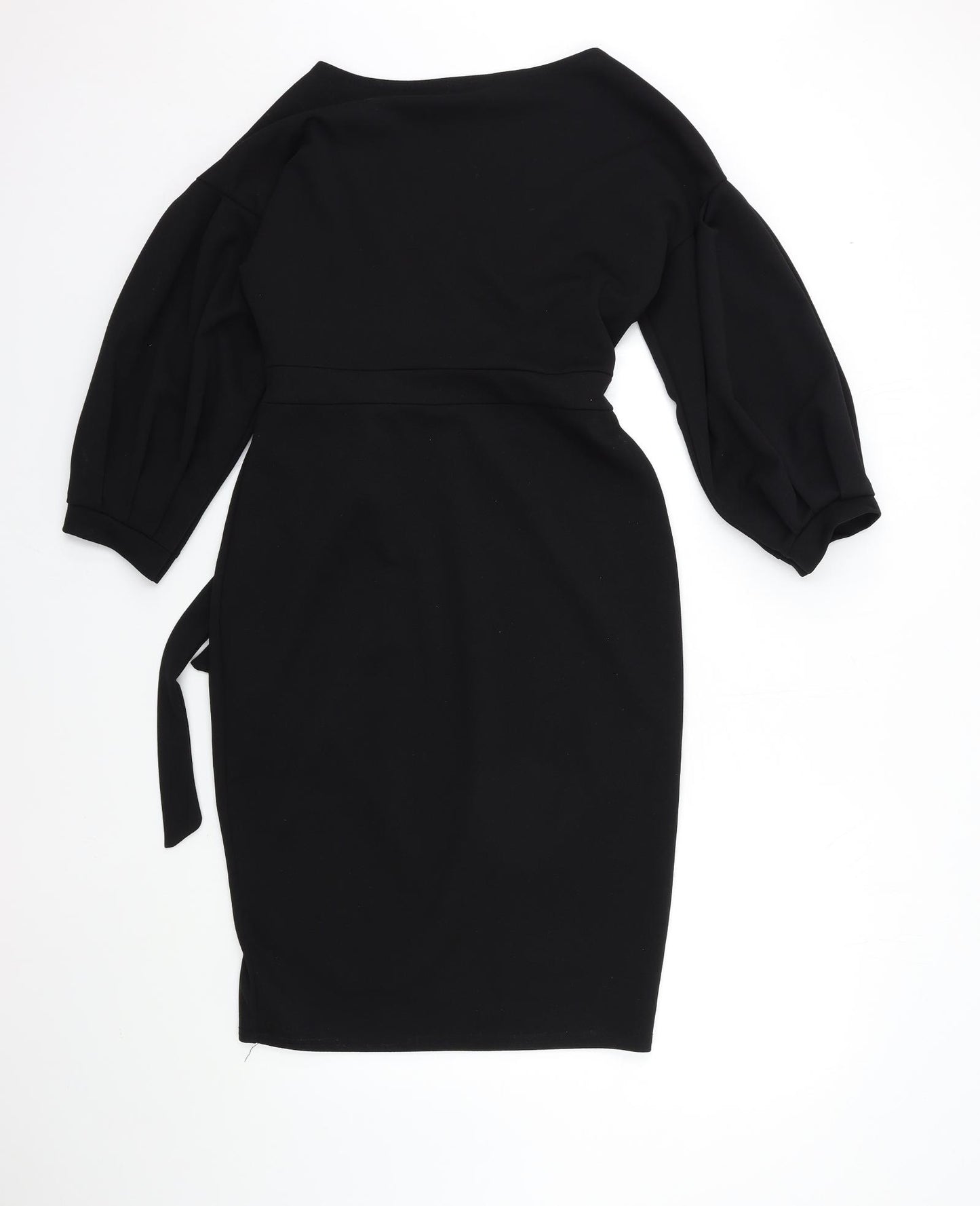 I SAW IT FIRST Womens Black   Wrap Dress  Size 16