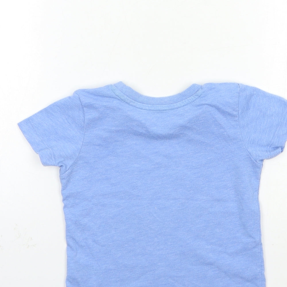 Matalan Baby Blue   Basic T-Shirt Size 12-18 Months  - dinosaur
