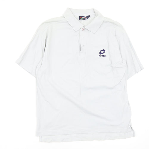 Lotto Mens Grey    Polo Size S