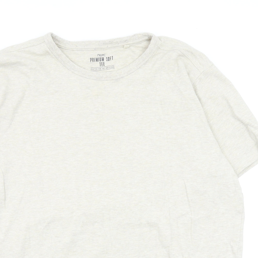 NEXT Mens Beige    T-Shirt Size L