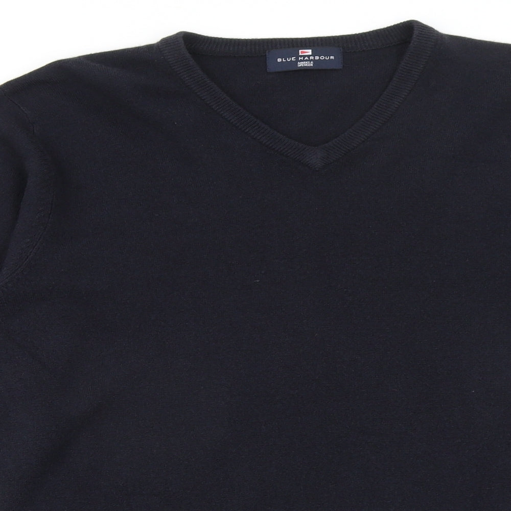Blue Harbour Mens Blue   Pullover Jumper Size M