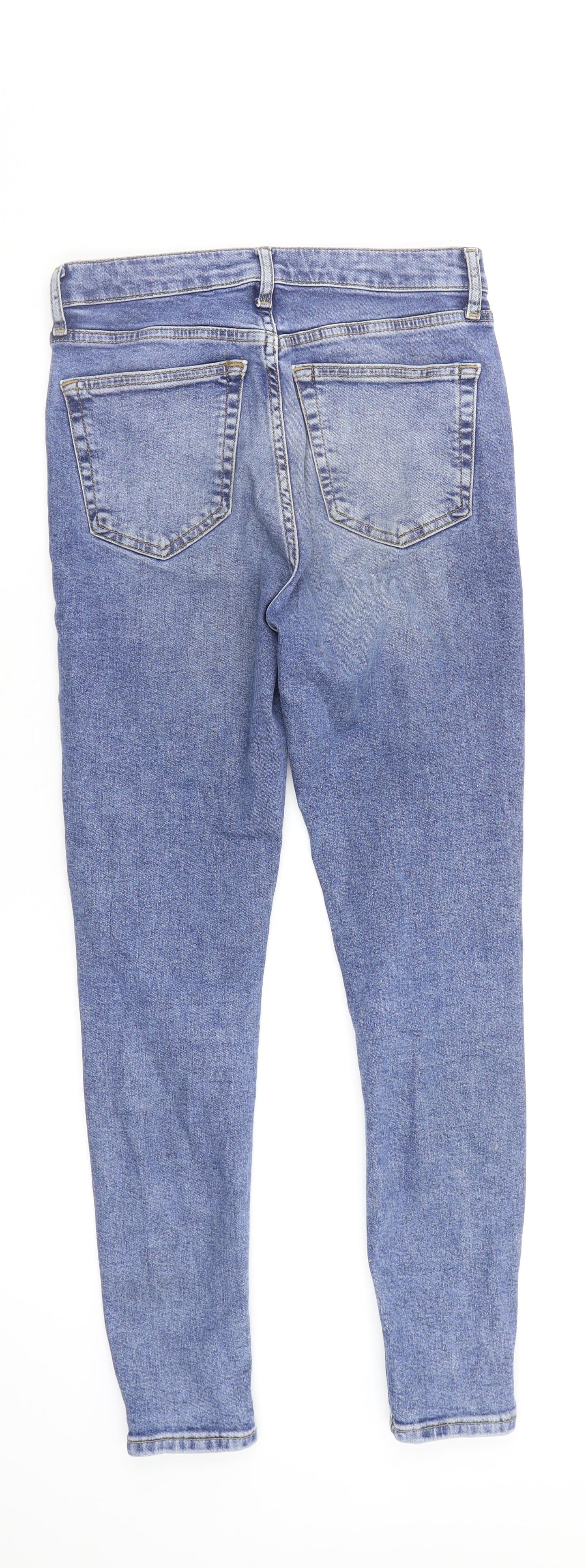 Topshop Womens Blue   Skinny Jeans Size 28 in L32 in