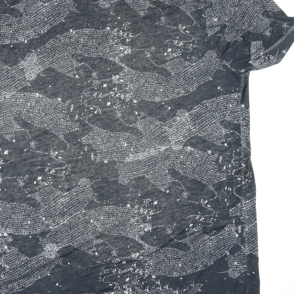 Harry Potter Mens Multicoloured Geometric   T-Shirt Size L